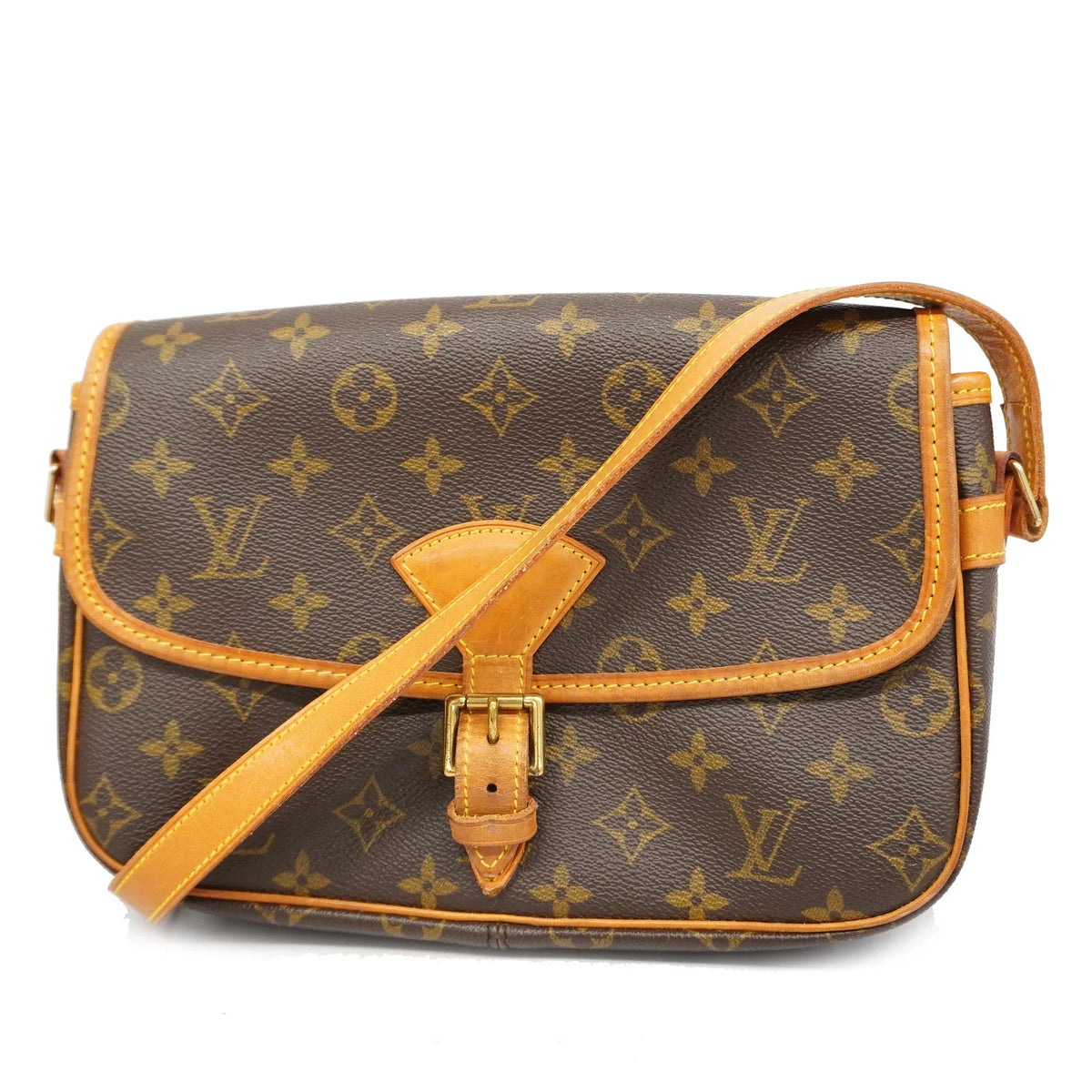 Auth (Fair) Louis Shoulder M42250 Pre-Owned Women's Bag Monogram Sologne Vuitton