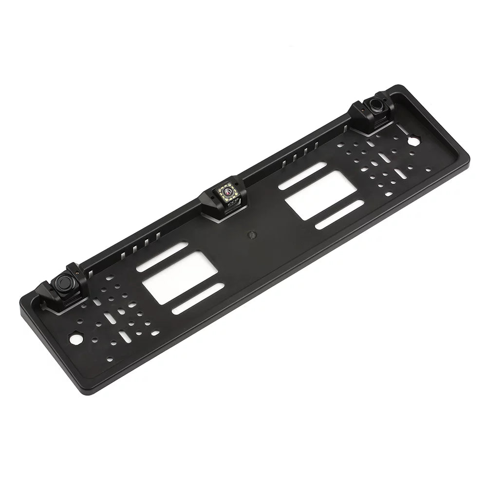 Car Camera, 12 Rear Reversing Backup Frame, Sensor LED Parking System, Plate License Nebublu Camera, European View