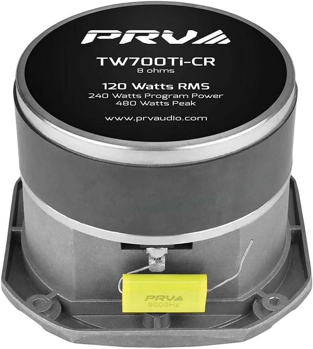 4" Ohm RMS Single Audio Pro Watts Super 8 PRV TW700Ti-CR 120 Tweeter