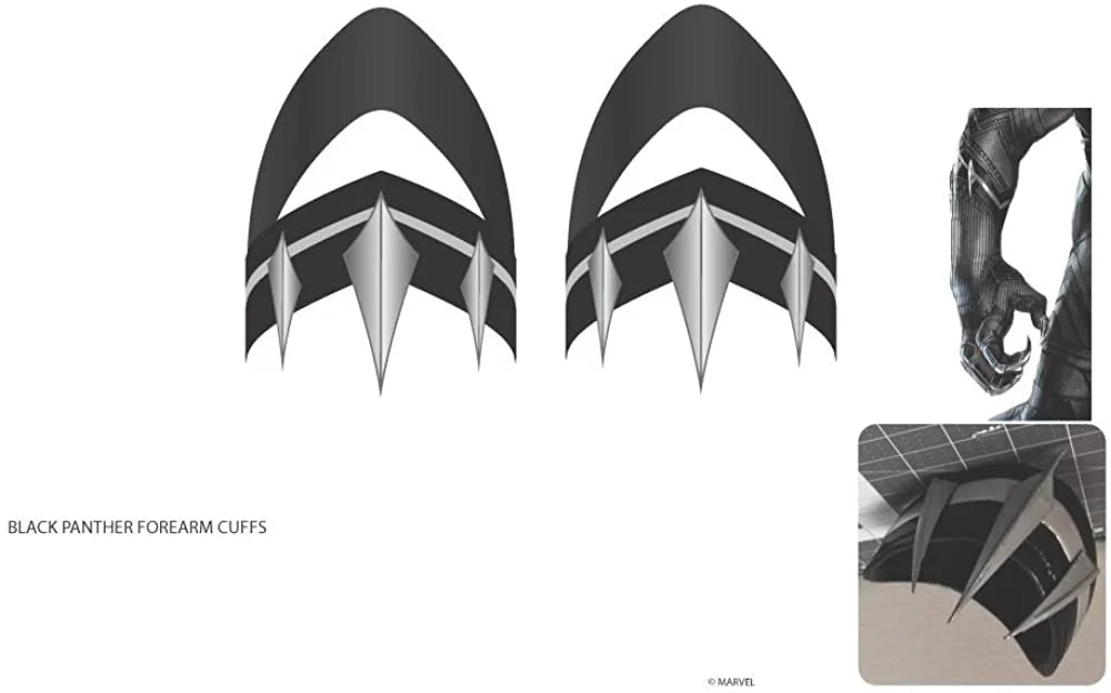 Cuff Forearm Cosplay Spike Panther Black Bracelets