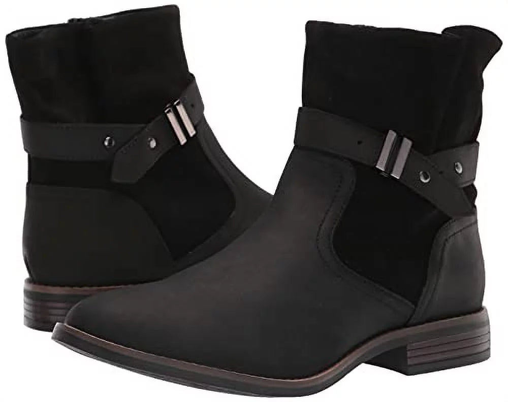 Clarks Camzin Black, Women's Strap 5 Fashion Boot,