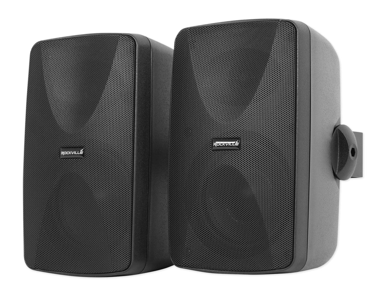 Speakers Receiver+6) Rockville MATRIX Home Multi ROCK Wall Ceiling+2) Black Room