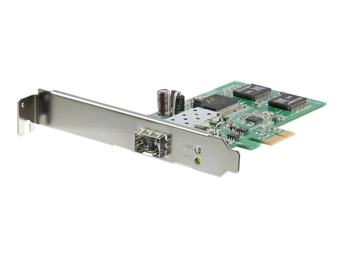 Network StarTech.com Ethernet Card Card w/ Express Fiber Network PCI Adapter SFP PCIe Open SFP Gigabit NIC -