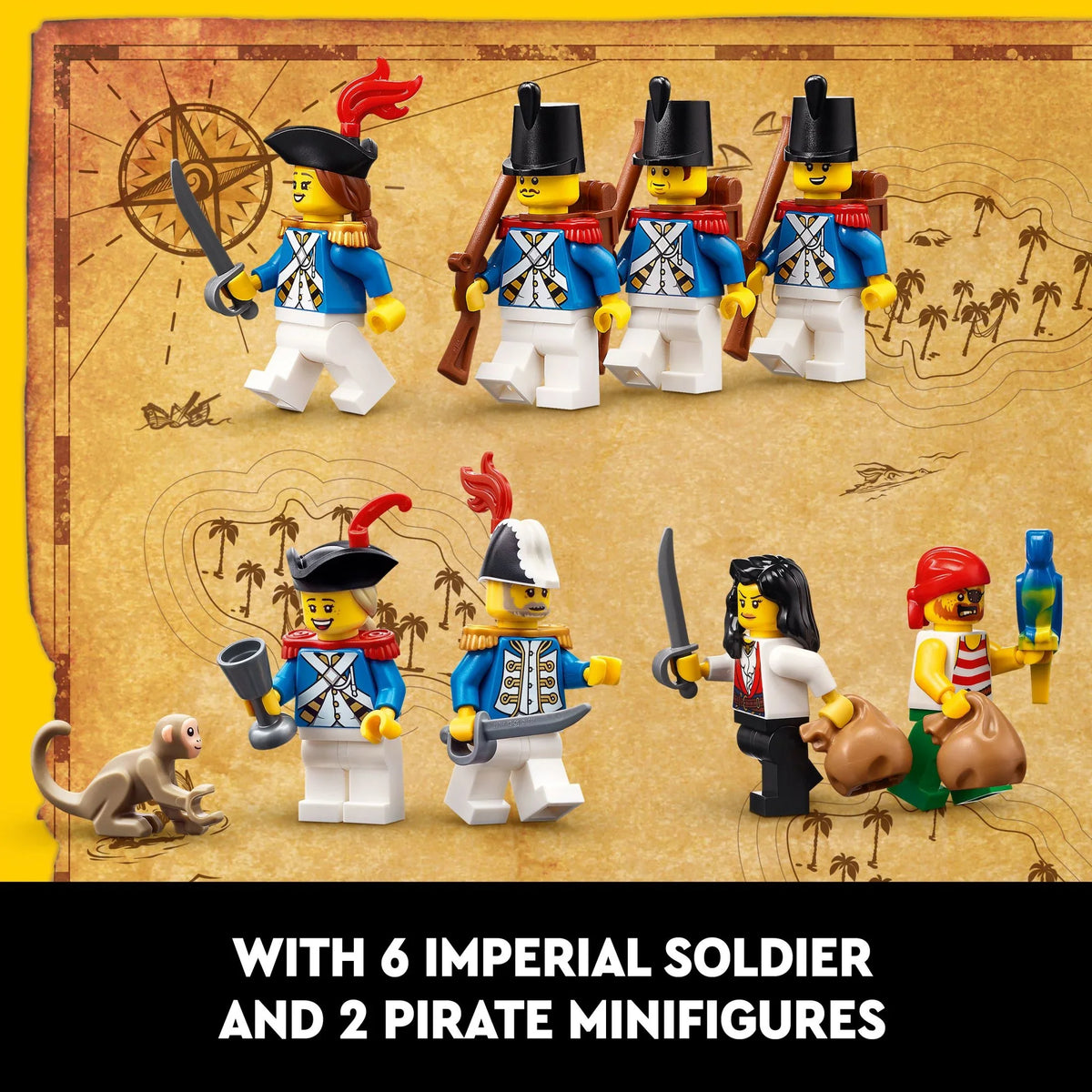 Idea Love 10320 a Office Décor, Pirate Kit, Nostalgic LEGO Pirate and Rewarding Who Eldorado Home for Ship Adults Includes Building 8 Fortress Icons Project, Minifigures, Gift Gift,