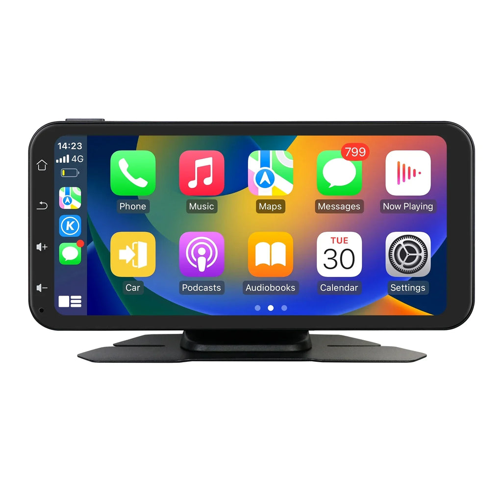 Touchscreen 360° Navigation Auto Ossuret Wireless Camera Carplay Radio 6.25" Car Support  Android Receiver Adjustable Bluetooth Backup GPS Audio With Stereo