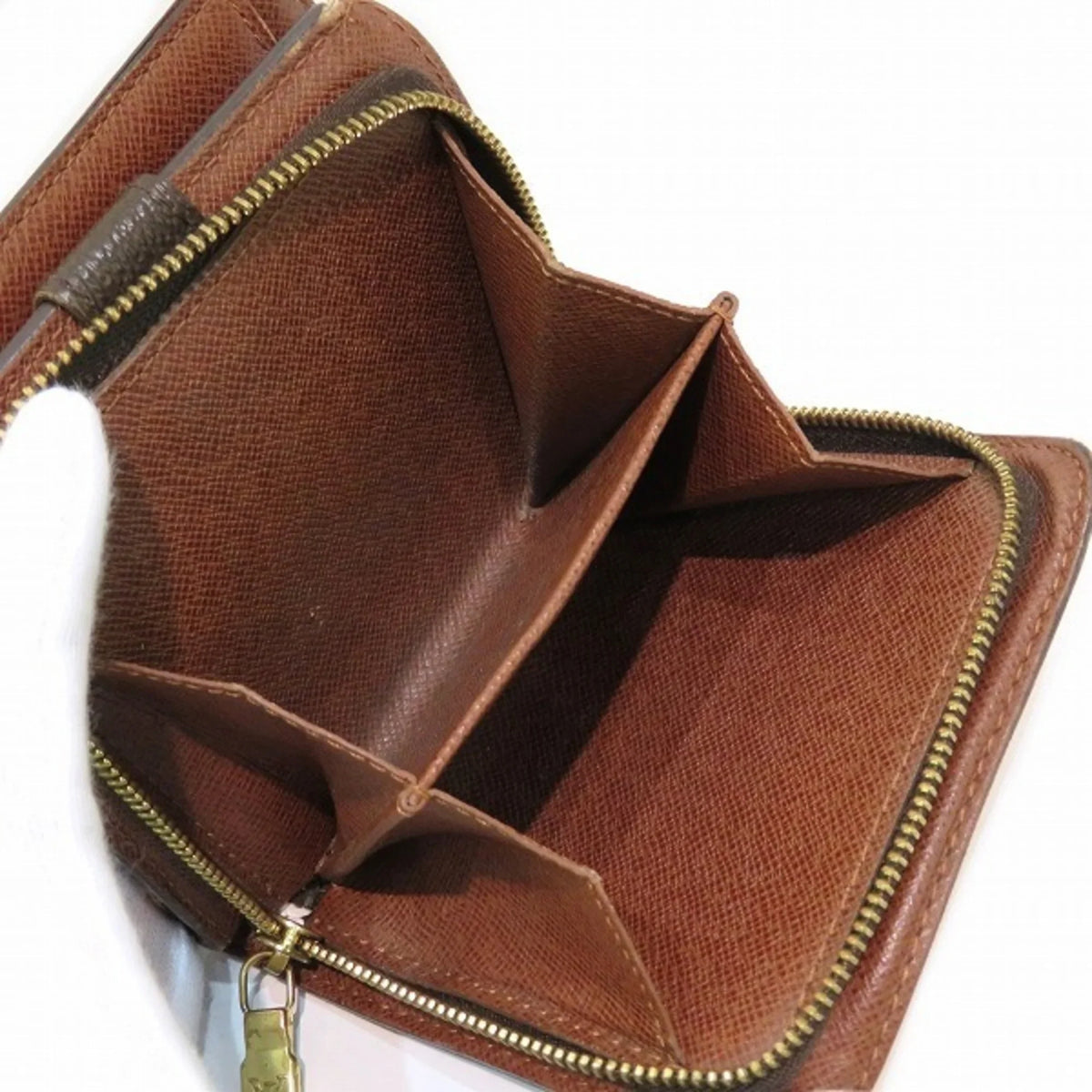 Men's Zip Bifold Vuitton Wallet Women's Louis Pre-Owned M61667 Monogram (Fair) Compact