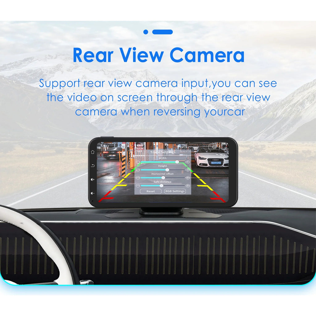 Touchscreen 360° Navigation Auto Ossuret Wireless Camera Carplay Radio 6.25" Car Support  Android Receiver Adjustable Bluetooth Backup GPS Audio With Stereo