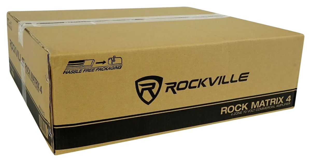 Speakers Receiver+6) Rockville MATRIX Home Multi ROCK Wall Ceiling+2) Black Room