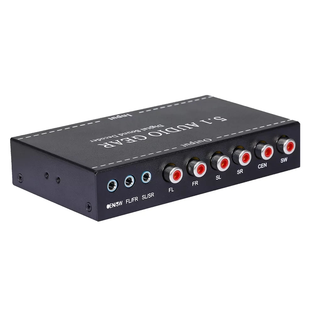 Output Dolby Digital Audio Dts Converter Ac-3 5.1 Plug Gear 3.5Mm Digital Audio Nk-A6L Support Sound Audio Decoder for