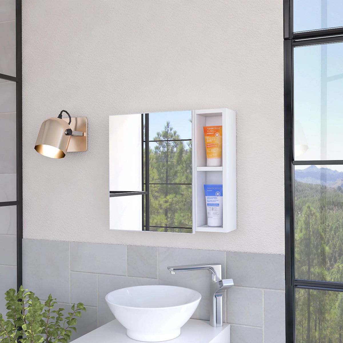 Cabinet Medicine Elegant - 24.25 Upgrade Style | 2-Shelf