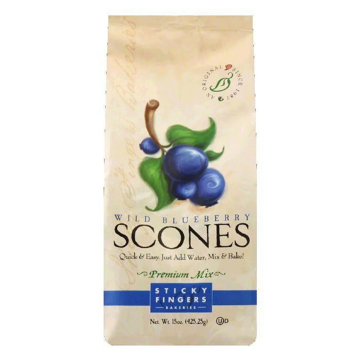 Sticky 6) Blueberry, 15 Fingers Scones OZ (Pack of