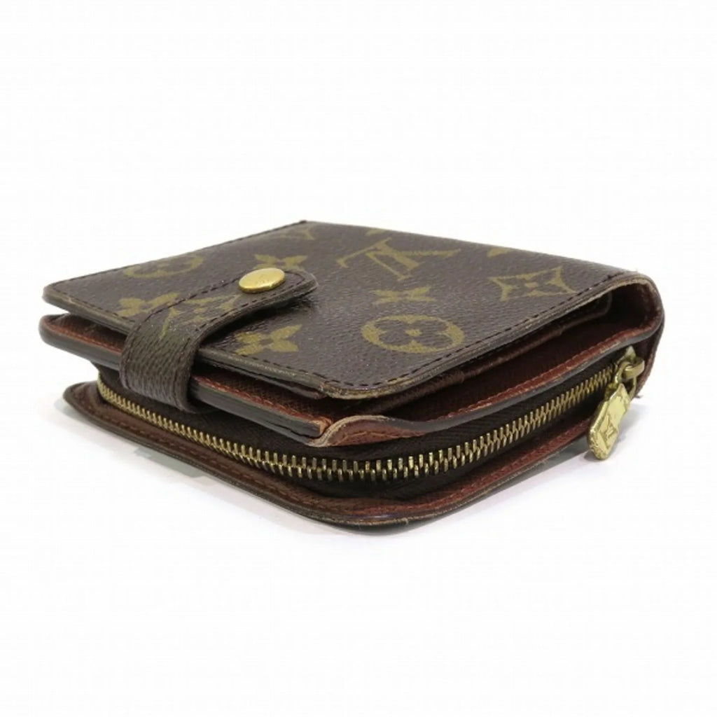 Men's Zip Bifold Vuitton Wallet Women's Louis Pre-Owned M61667 Monogram (Fair) Compact