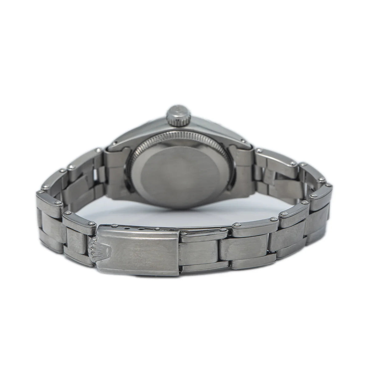 Perpetual Ladies Automatic Rolex Watch Oyster Silver Stainless Dial 6618 24mm