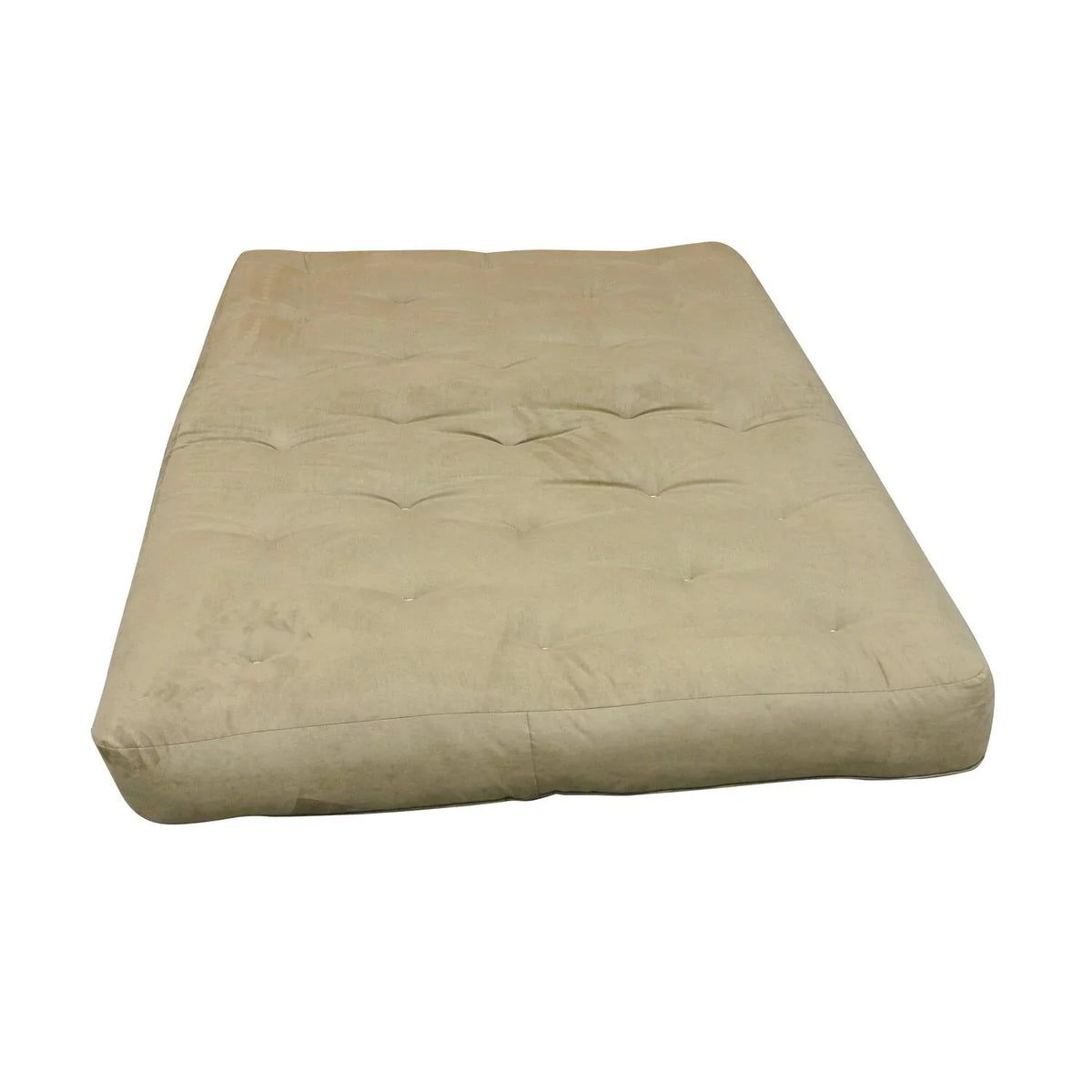 8" #613 Wool Futon Wrap Microfiber Chocolate Mattress-Color:Chocolate Full Microfiber,Material:Cotton,Quantity:1