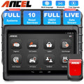Live Diagnostic Car Services OBD All OBD2 ANCEL Diagnostic Code Scanner VIN X6 Automotive Scan Automotive Auto Reader Scan 10 Tablet System Reset Data Scanner Bi-direactional EOBD Tool Bluetooth Car