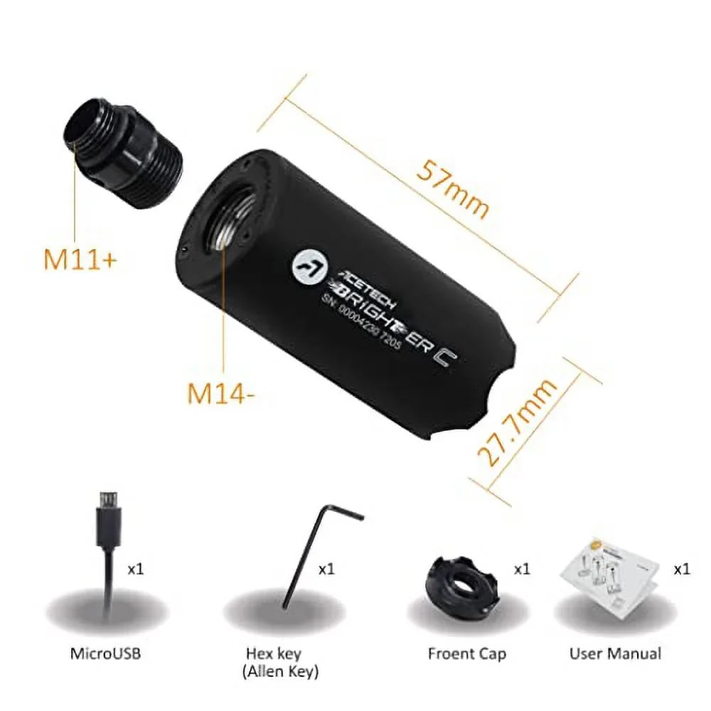 ACETECH-Brighter Unit, Rechargeable Lion-Battery Tr M11+ C and CCW, CW M14-