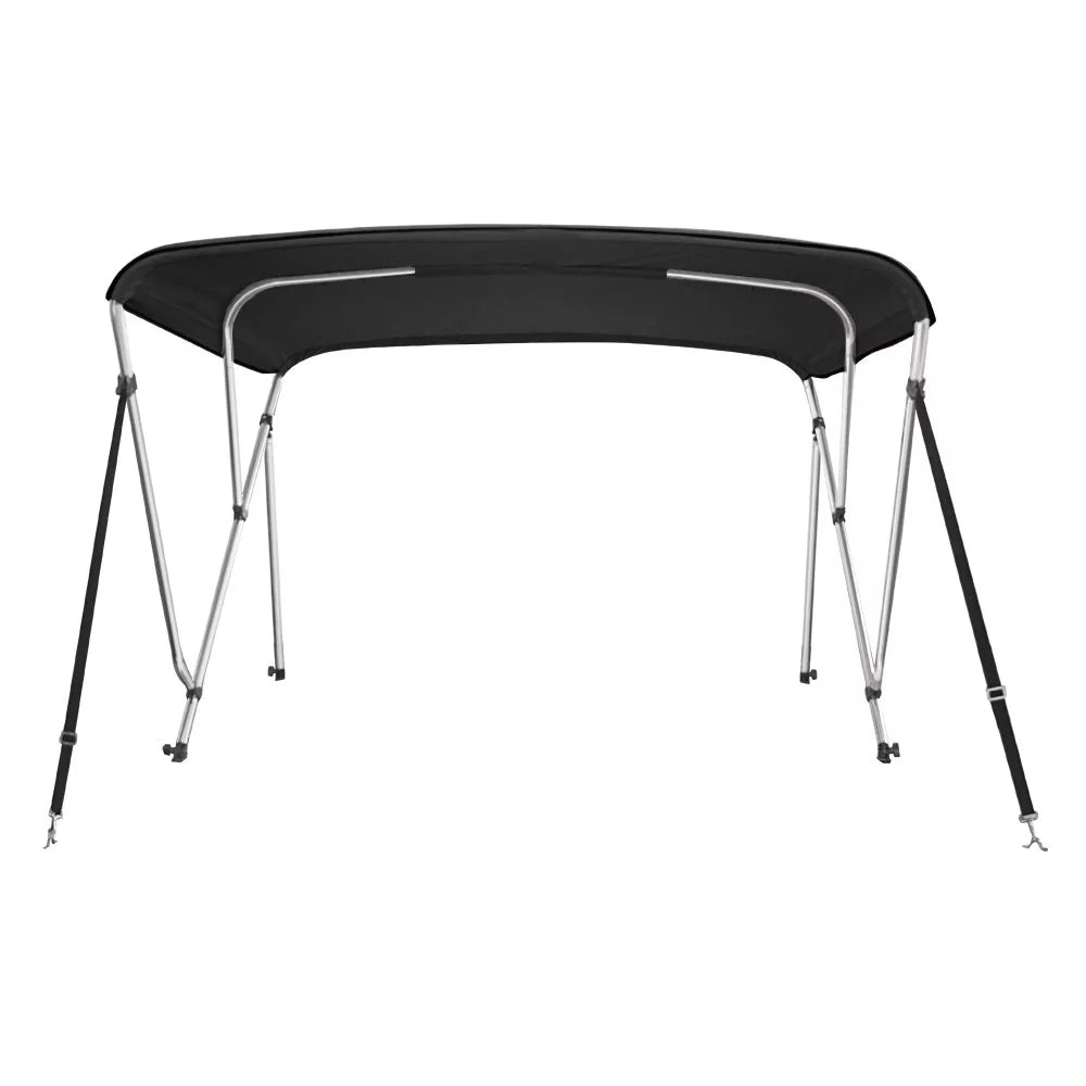 Top Boat Bimini Bow BLACK High 6' Cover 3 Solution Dye 79"-84" L Wide 46"