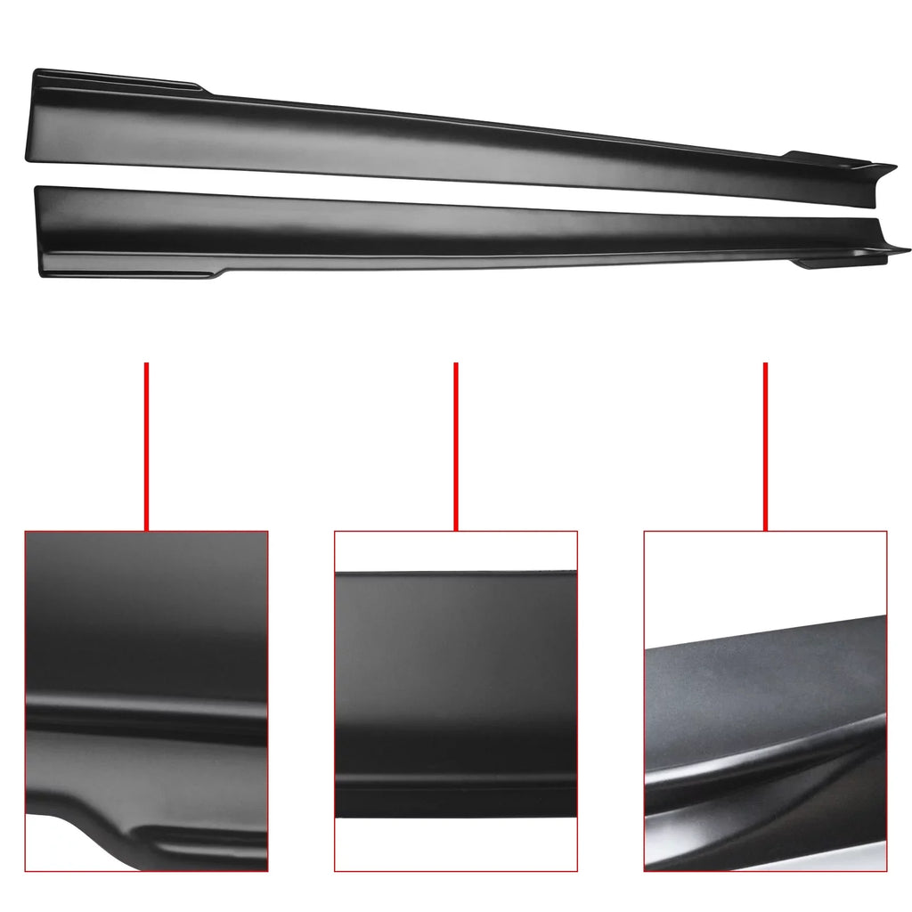 2PCS Matte 2011-2023 Side Extension Chrysler 300 Black NINTE for Panel Skrits Rocker