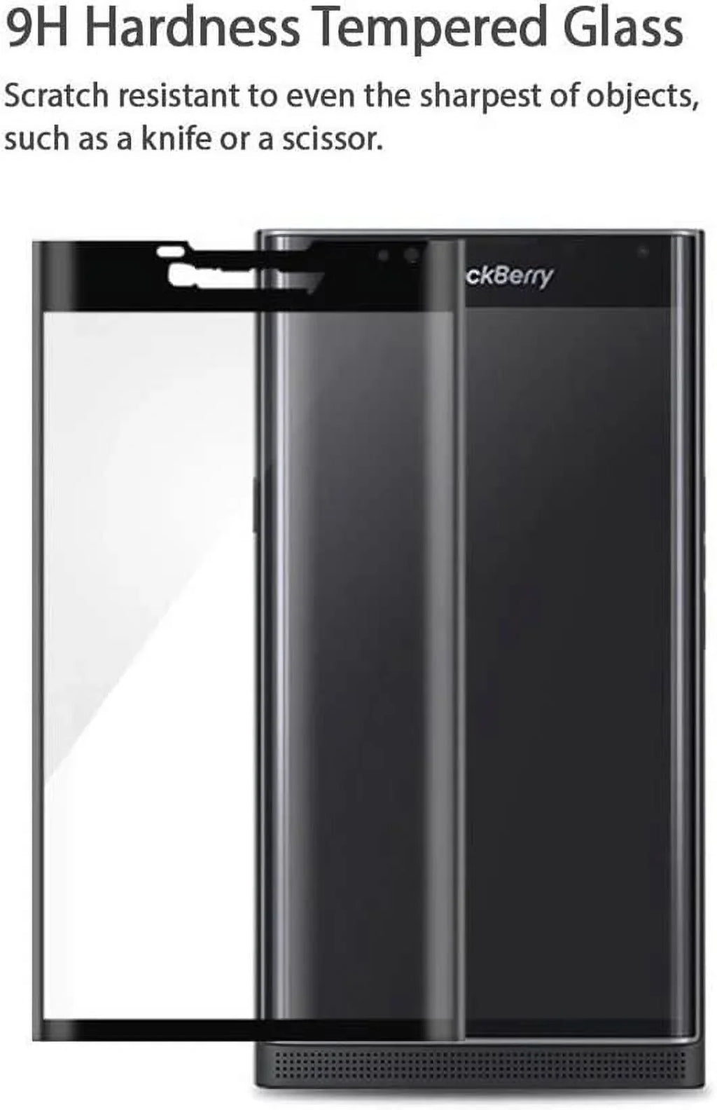 [9H Glass Tempered [Bubble-Free] Zshion Protectorï¼Œ3D Priv Coverage Full Hardness] BlackBerry for Screen