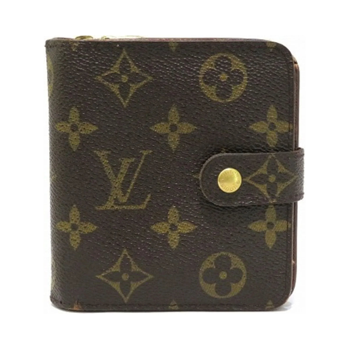 Men's Zip Bifold Vuitton Wallet Women's Louis Pre-Owned M61667 Monogram (Fair) Compact