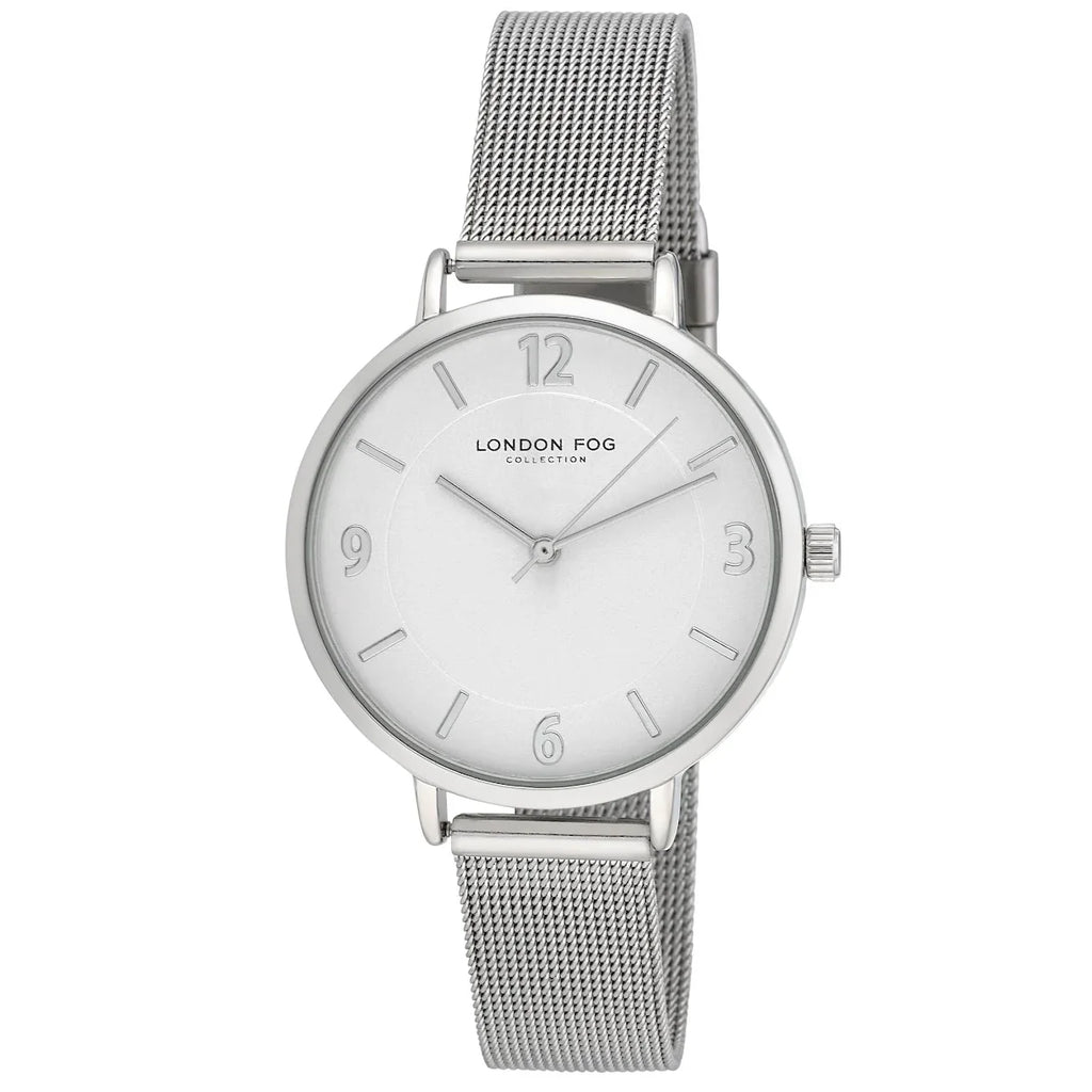 Regent Mesh Silver London Fog Watch