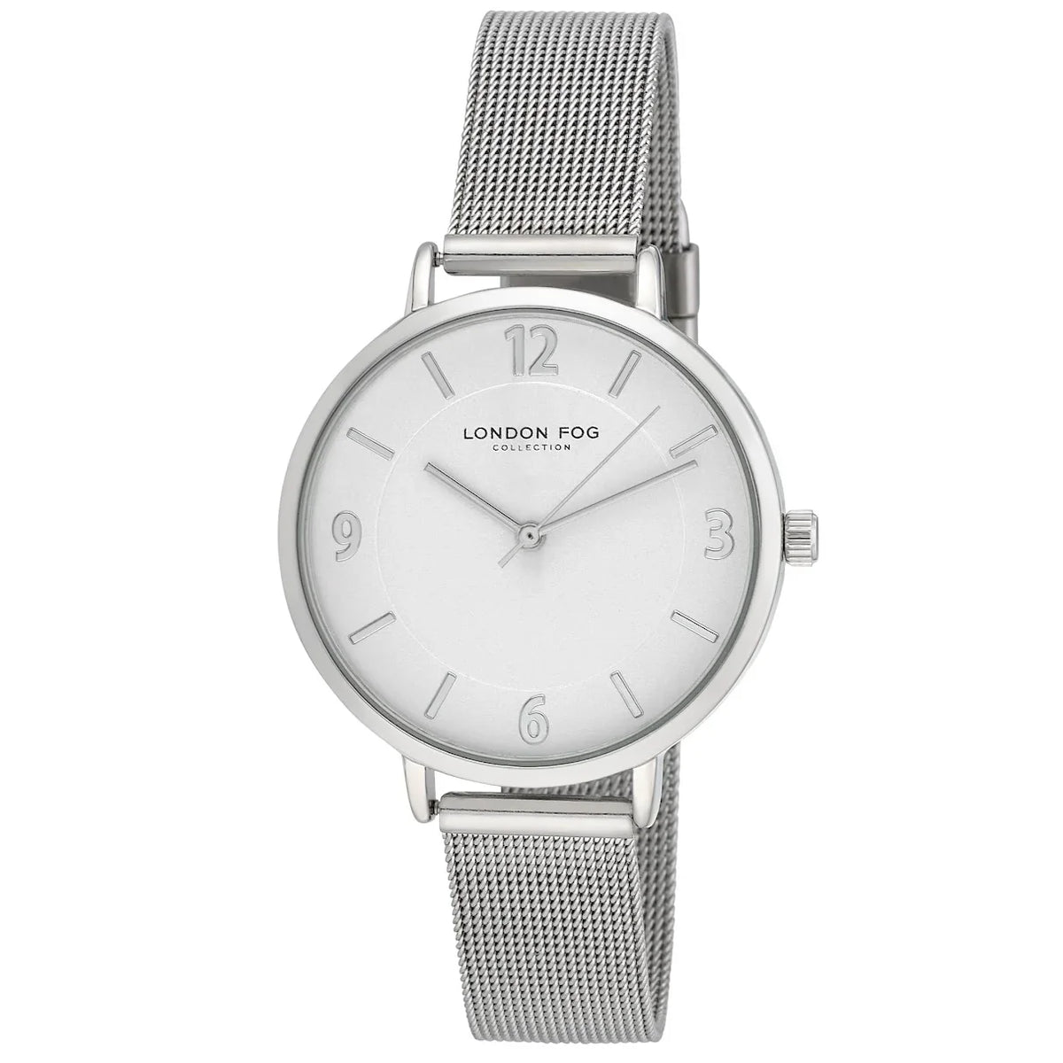 Regent Mesh Silver London Fog Watch
