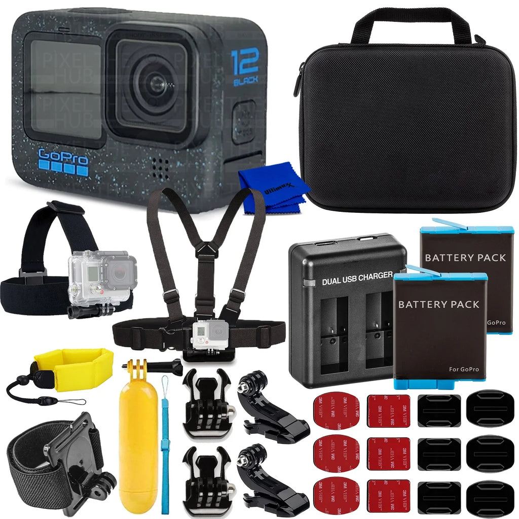 Black Hero + - GoPro Extra More Batteries You 12 Includes: Hero12 All 2 Kit Need