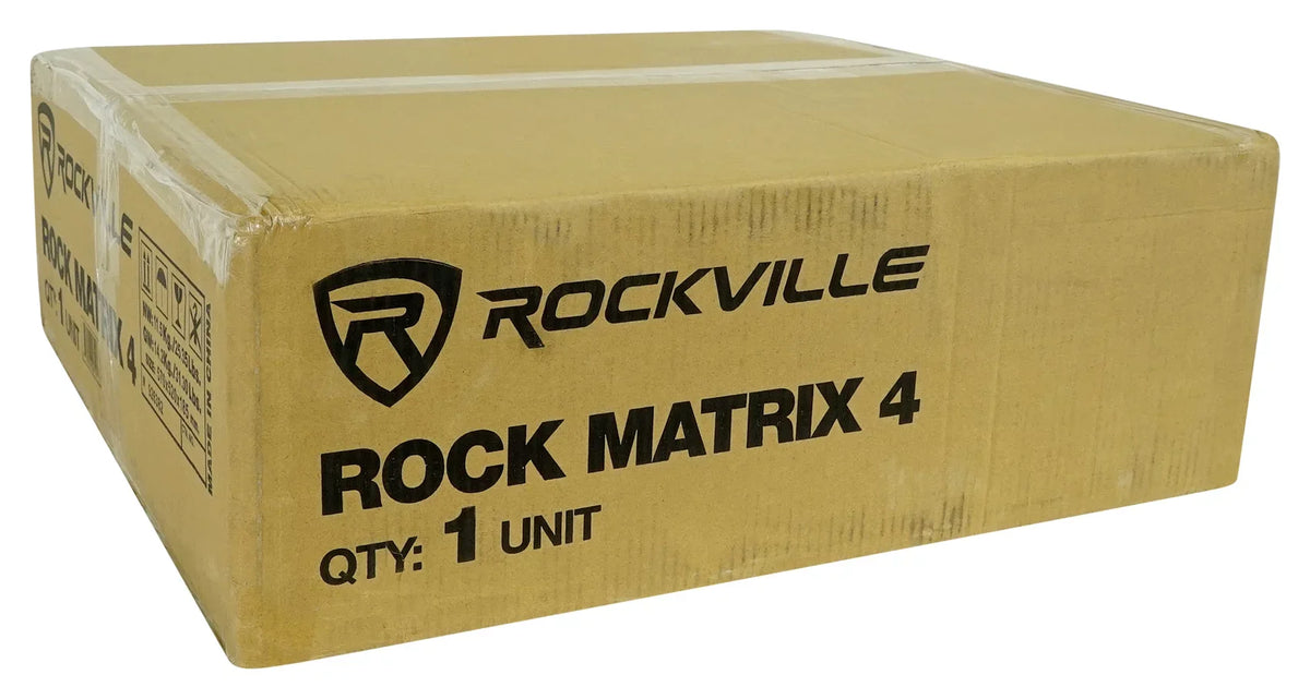 Speakers Receiver+6) Rockville MATRIX Home Multi ROCK Wall Ceiling+2) Black Room