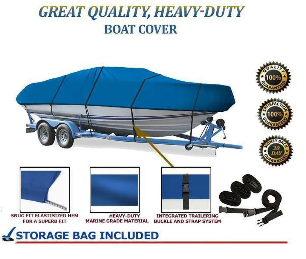 16 Compatible QUALITY BOAT CLASSIC DONZI COVER 1995-2014 GREAT BLUE, for