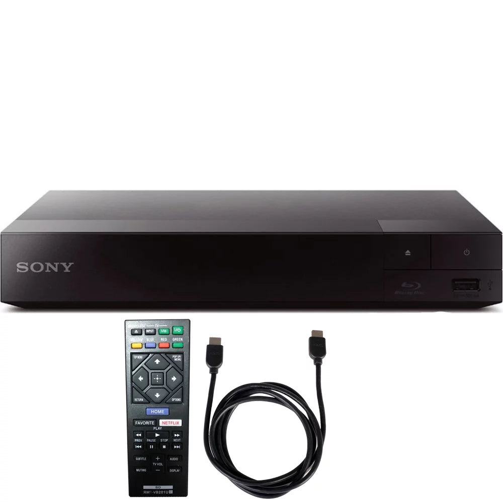 6ft Speed Disc Streaming HDMI with with Sony High (BDP-S3700) Wi-Fi Cable Player Blu-ray