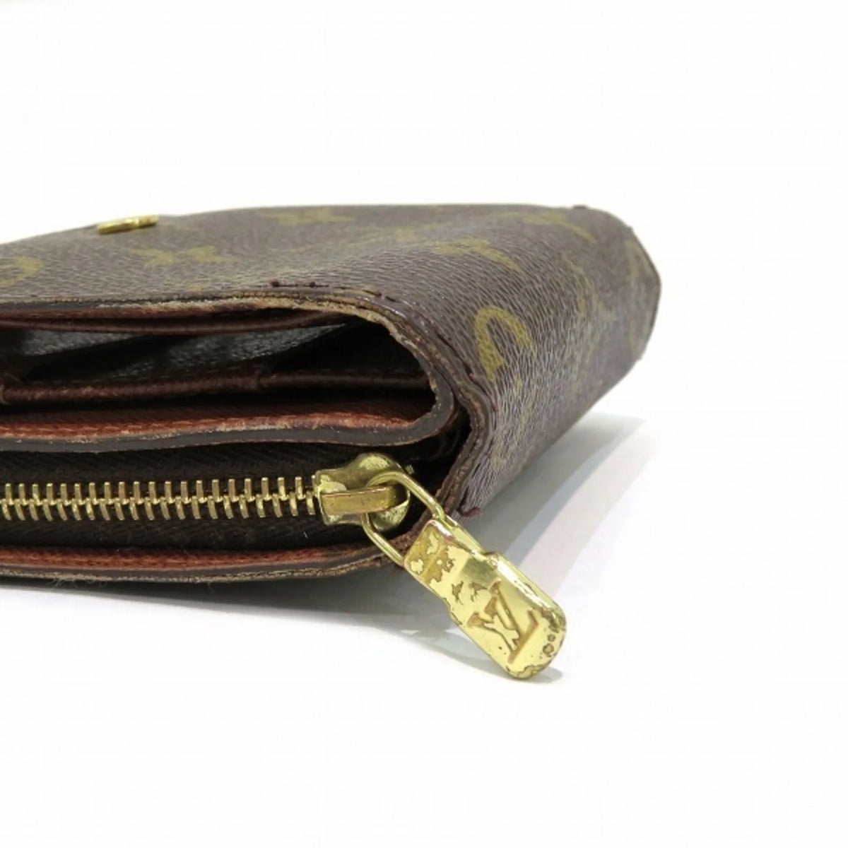 Men's Zip Bifold Vuitton Wallet Women's Louis Pre-Owned M61667 Monogram (Fair) Compact