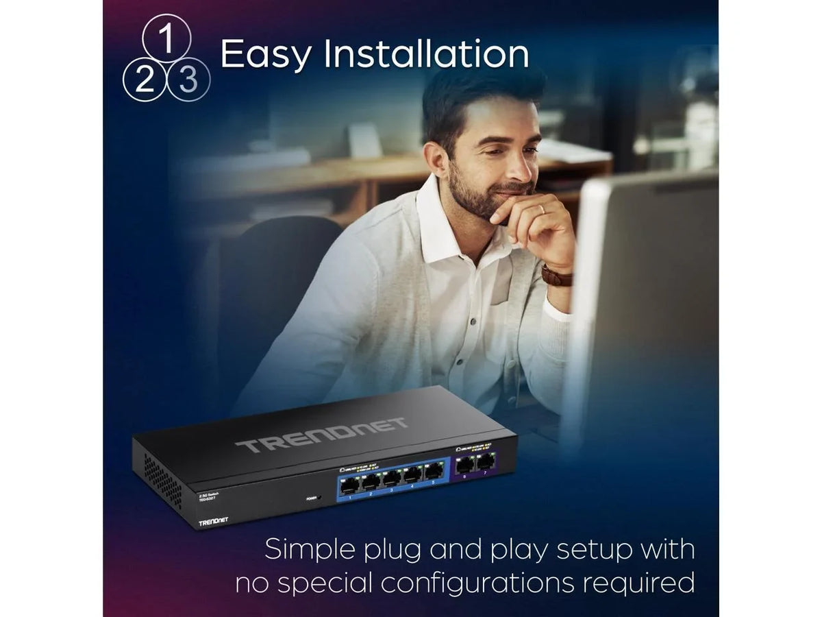 Switch 7-Port TEG-S327, TRENDnet Multi-Gig