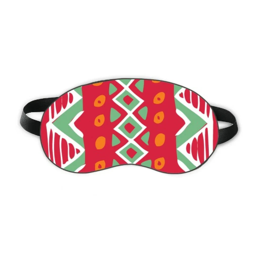 Shield Totems Ancient Shade Red Blindfold Civilization Soft Eye Mexico Cover Sleep Drawing Night