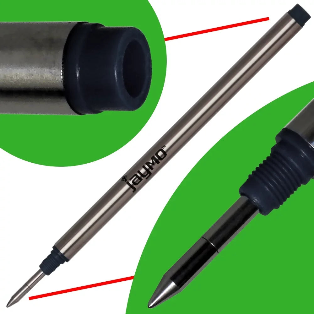 in Refill Long 113 Rollerball 105158 Pen Jaymo mm Black - 12 - / - Replacement Montblanc 4.44 Measures for