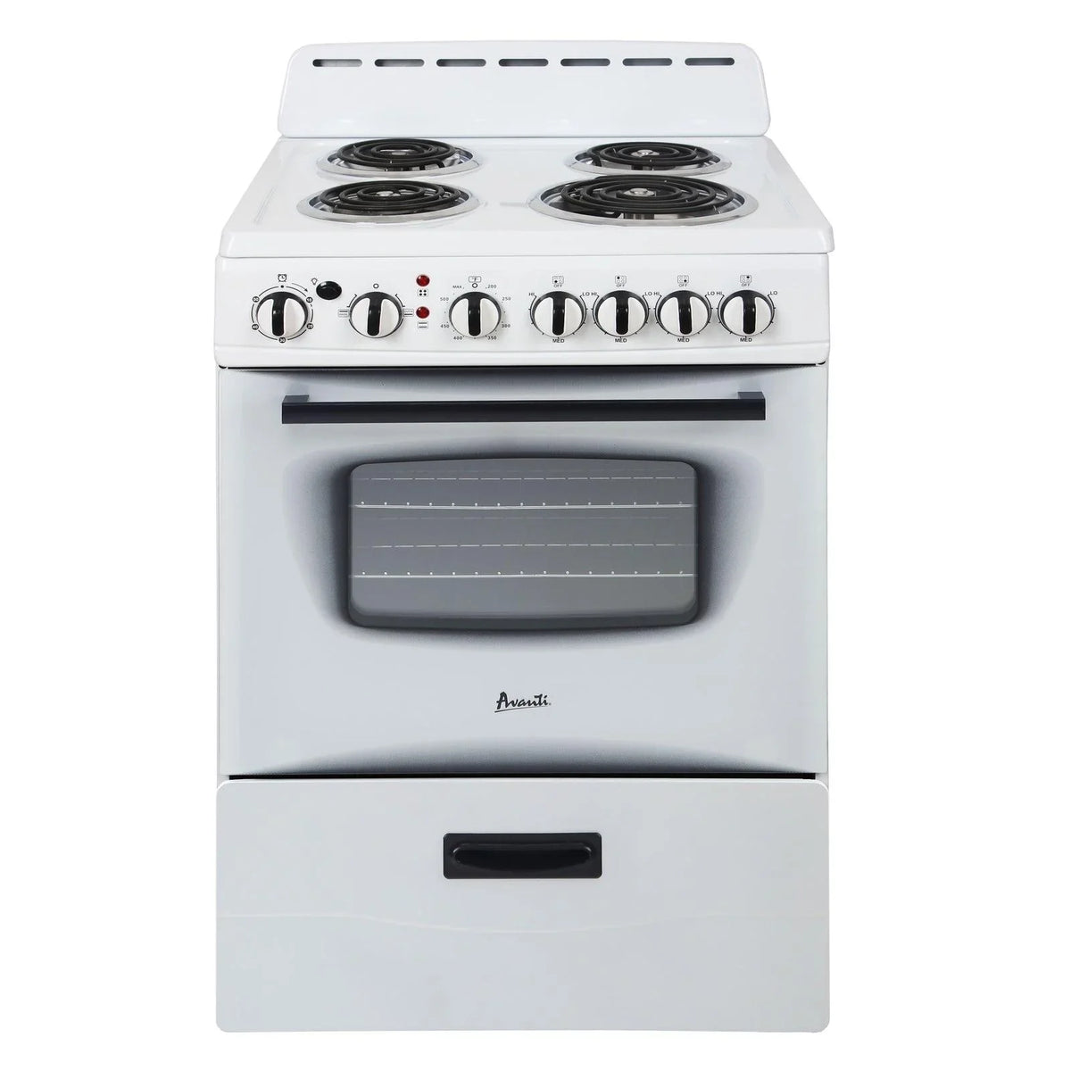 Avanti Inch Range Electric - Freestanding White ERU240P0W 24