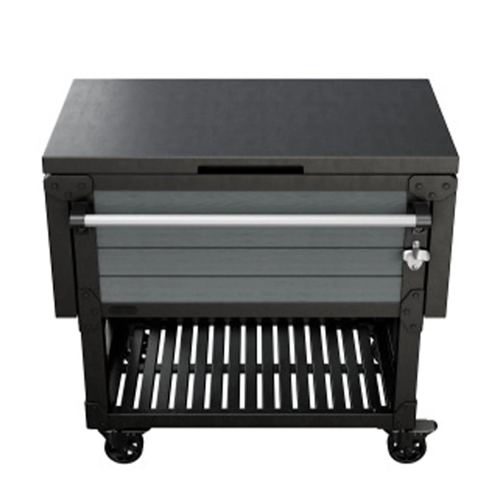 Bar Patio Beverage Cooler Outdoor Keter Chest Ice Gray Cart, Insulated