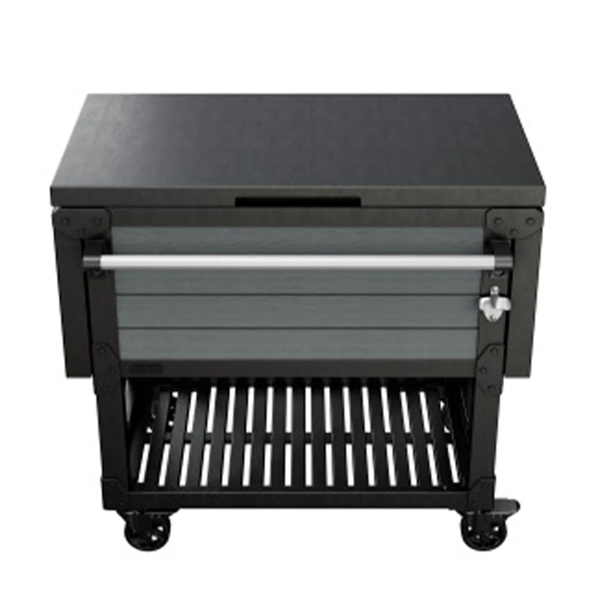 Bar Patio Beverage Cooler Outdoor Keter Chest Ice Gray Cart, Insulated