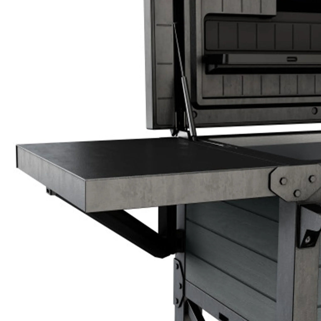 Bar Patio Beverage Cooler Outdoor Keter Chest Ice Gray Cart, Insulated