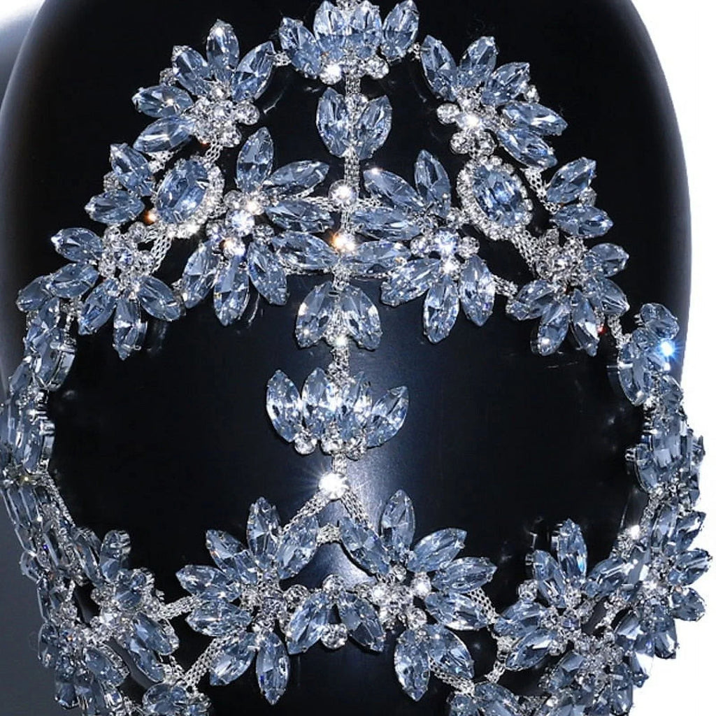 Face Chain Crystal Face for Masquerade Masks Women Halloween Mask Rhinestone Mask