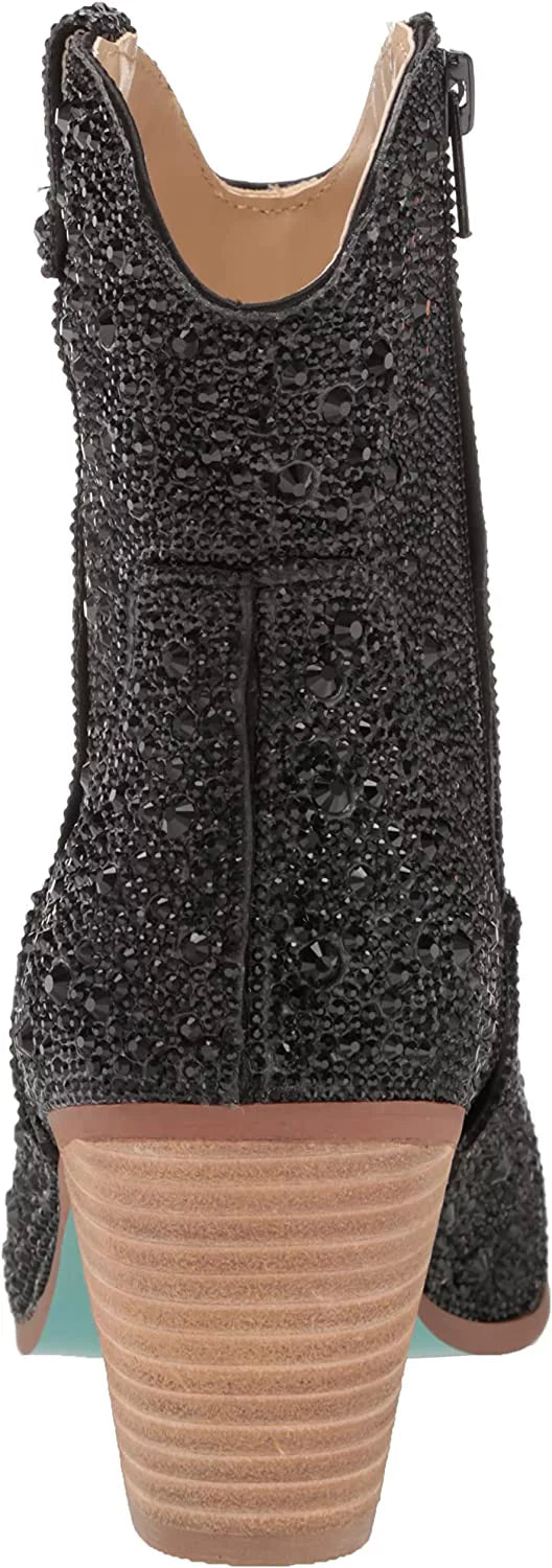 Boots Betsey M 11 Black Johnson Women's Size Diva