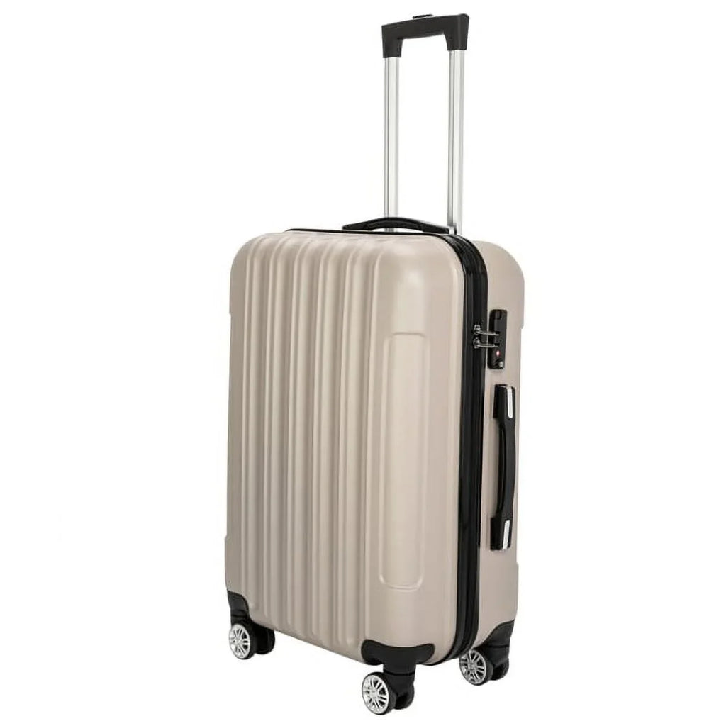 Wheels(20/24/28), Capri Champagne Set Piece with 3 Spinner Luggage