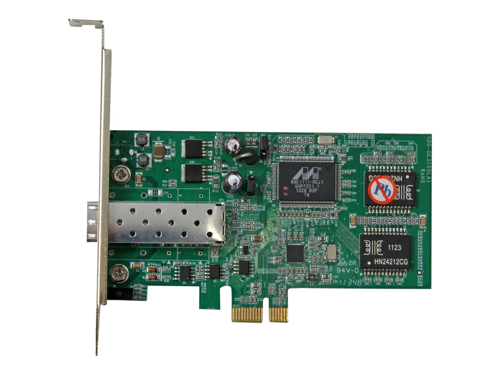 Network StarTech.com Ethernet Card Card w/ Express Fiber Network PCI Adapter SFP PCIe Open SFP Gigabit NIC -