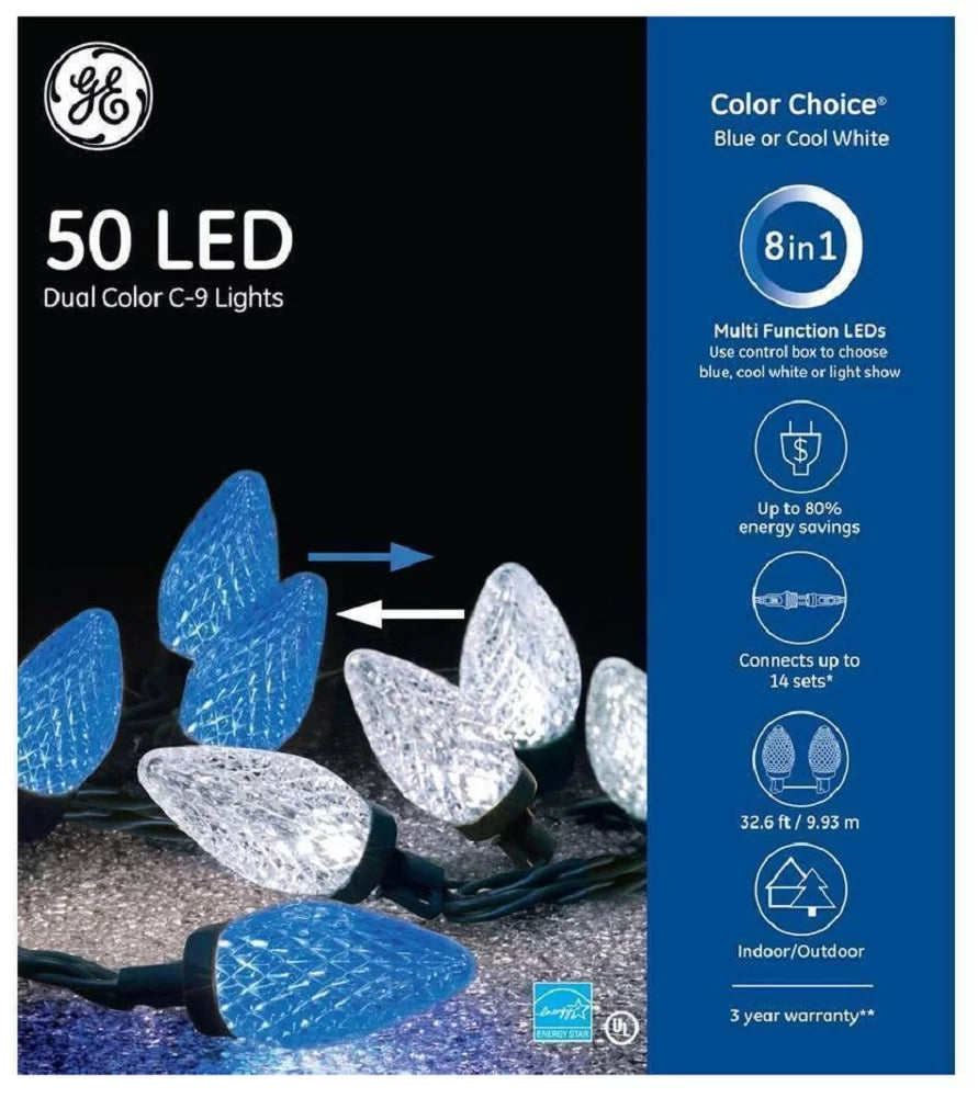 Dual Lights 50 Choice Function GE Multi ft Blue/Cool Color Color LED White 32.6 C-9