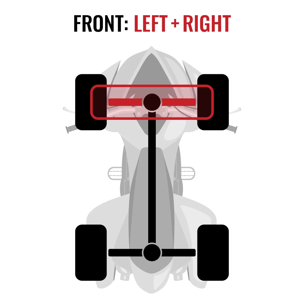 Left Maverick 2 compatible Axle Front XXC 1000 with 4X4 XT Sixity pc 2015 - Right Can-Am