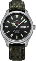 GS05249/04 Automatic Case Strap Khaki | |Titanium Men's | Rotary Heritage |
