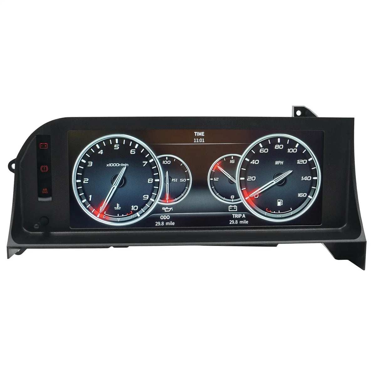 Digital Ford Fox LCD AUTO METER 7007 Dash 87-93 Black Invision Meter Direct Mustang Fit