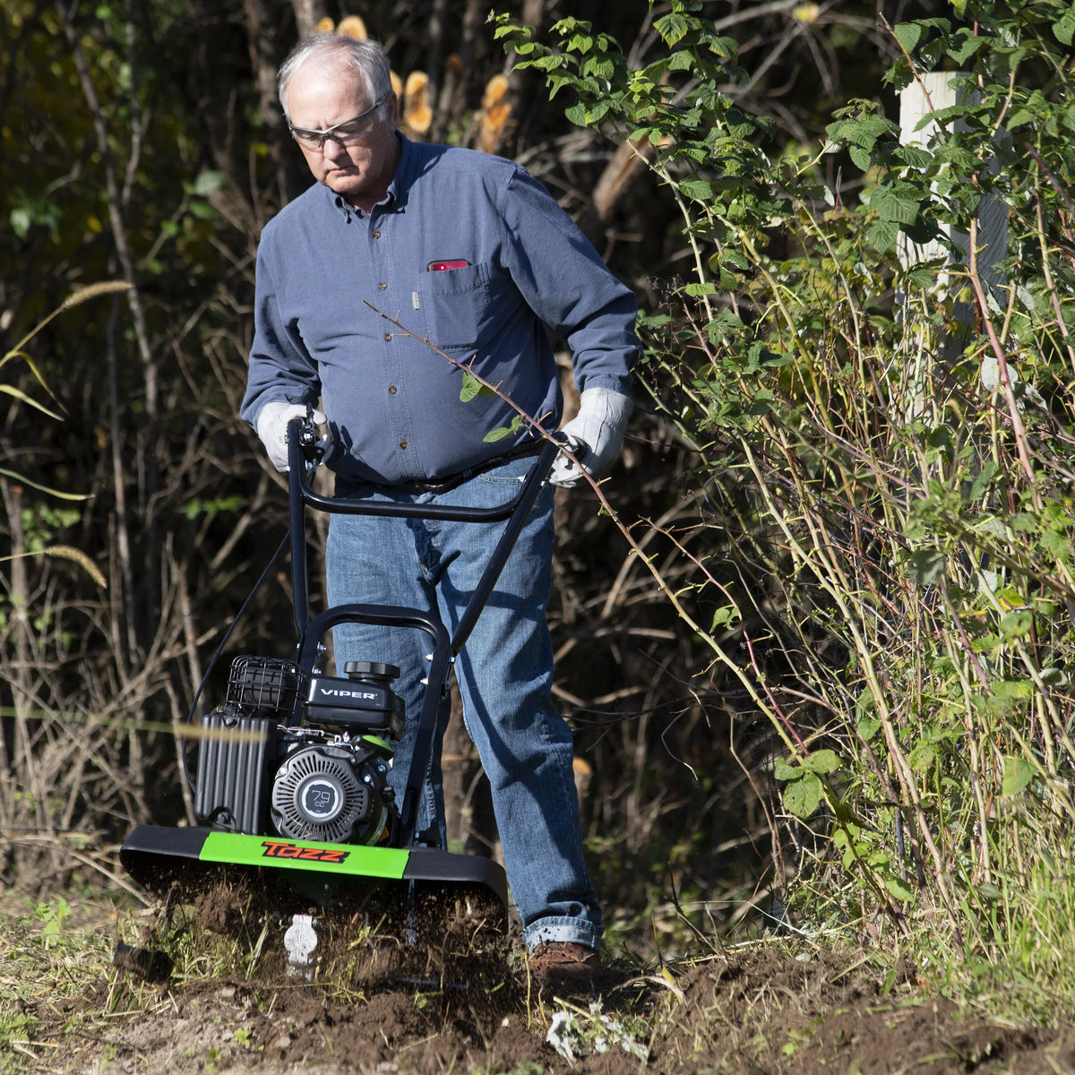 4-Cycle TAZZ Tiller/Cultivator with Engine, Viper 79cc 2-in-1 35310