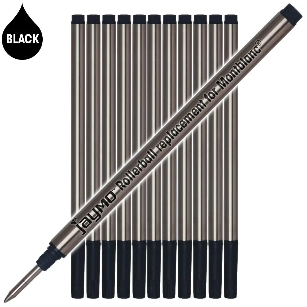 in Refill Long 113 Rollerball 105158 Pen Jaymo mm Black - 12 - / - Replacement Montblanc 4.44 Measures for