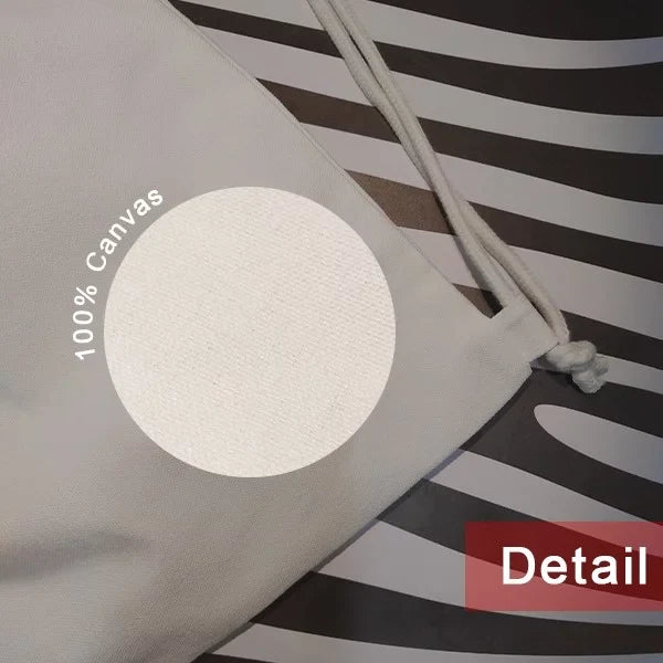 Myth Reusable Drawstring Wings Mesh Dragon Shopping Canvas Backpack East Animal West Bag