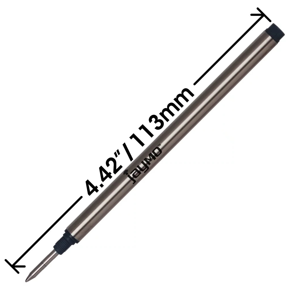 in Refill Long 113 Rollerball 105158 Pen Jaymo mm Black - 12 - / - Replacement Montblanc 4.44 Measures for